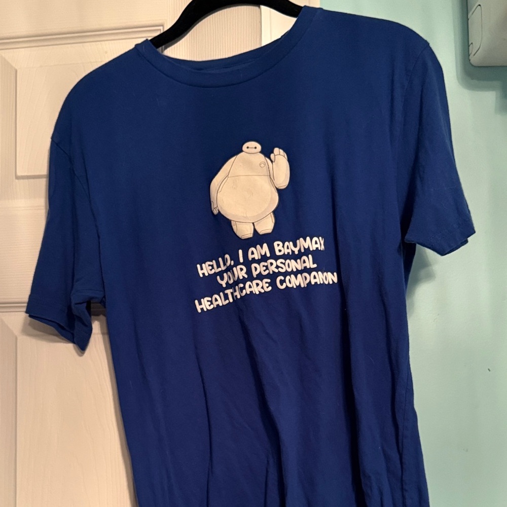 Disney Blue Baymax Short Sleeve Tee